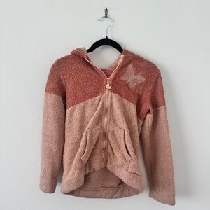 Betsey Johnson Girl’s Sequined Fleece Jacket